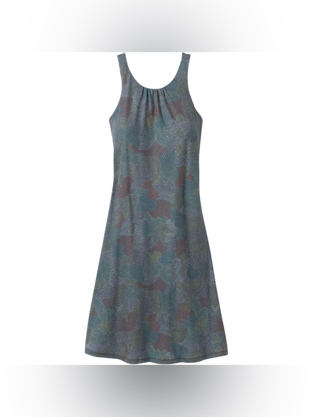 Prana Women’s Chalkboard Dotty Skypath Knee Length Dress size XL EUC
